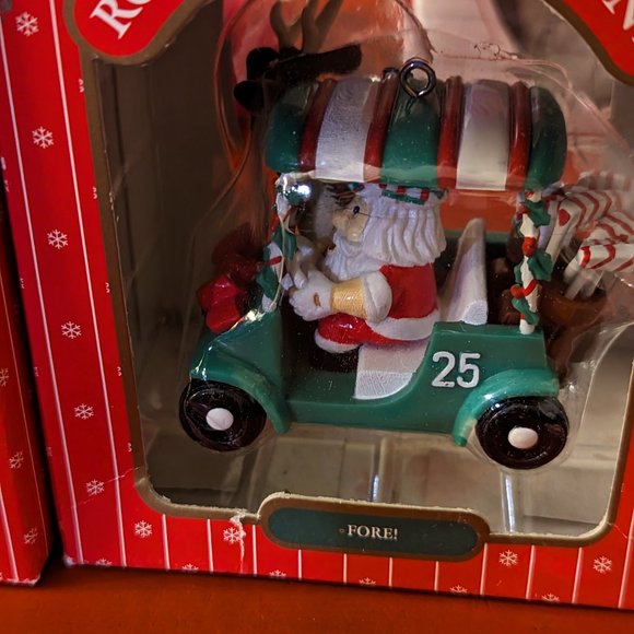 Vintage 80s Noma Collectable Ornamotion Merry Christmas Ornaments - Picture 2 of 8